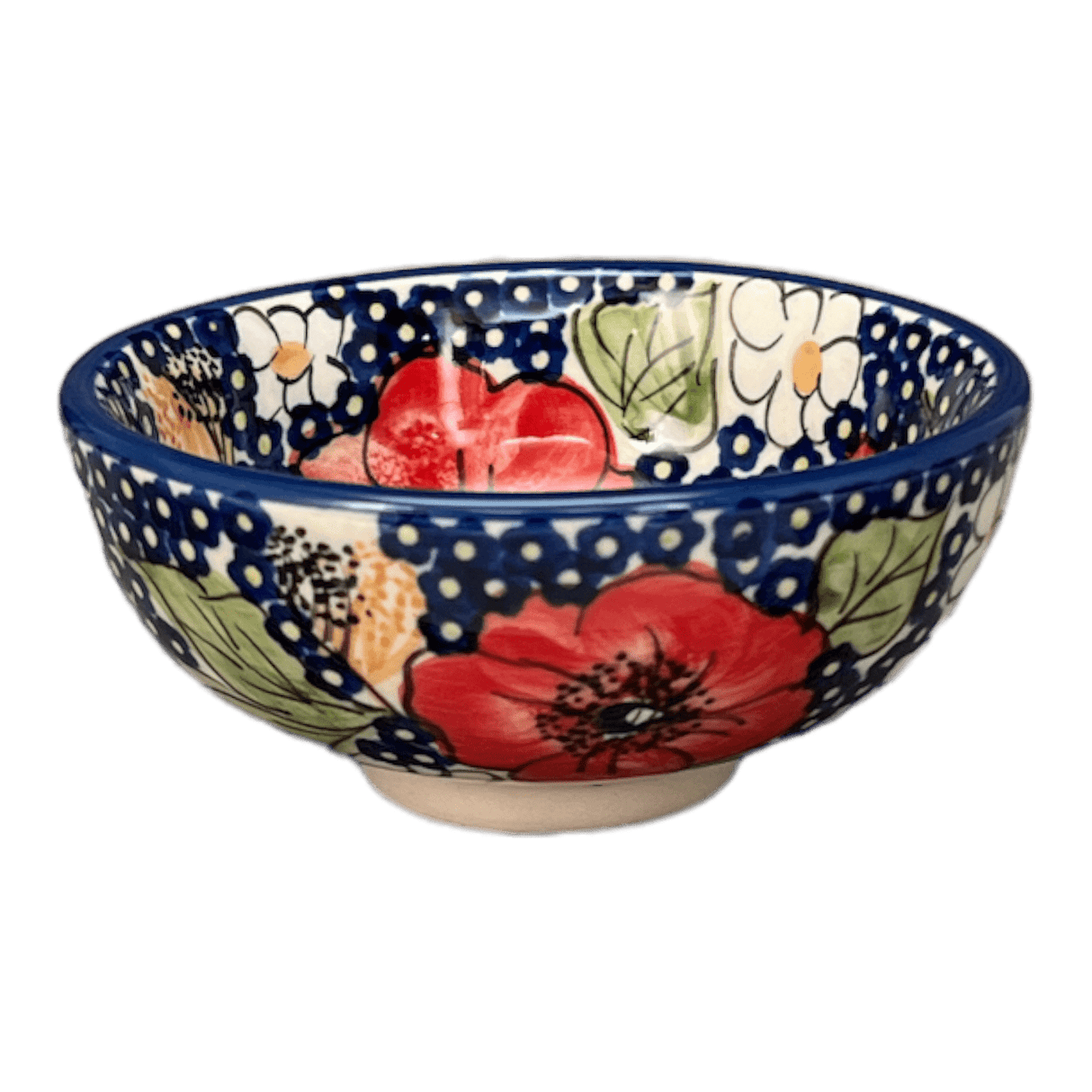 Bowl, Round, Dipping, 4.25" in "Poppies & Posies" by Manufaktura | M153S-IM02