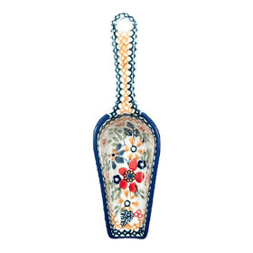 Polish Pottery 6" Scoop (Ruby Bouquet) | L018S-DPCS Additional Image at PolishPotteryOutlet.com
