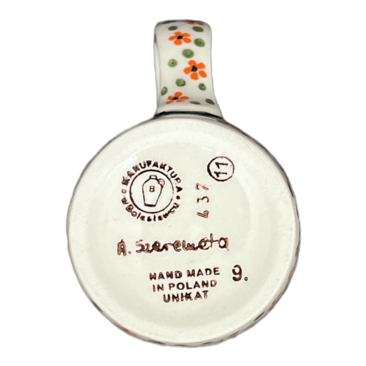 Mug, Pluton Mug, 12 oz in "Peach Blossoms" by Manufaktura | K096S-AS46
