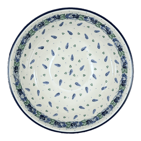 Polish Pottery CA 11" Serving Bowl (Hyacinth in the Wind) | A055-2037X Additional Image at PolishPotteryOutlet.com