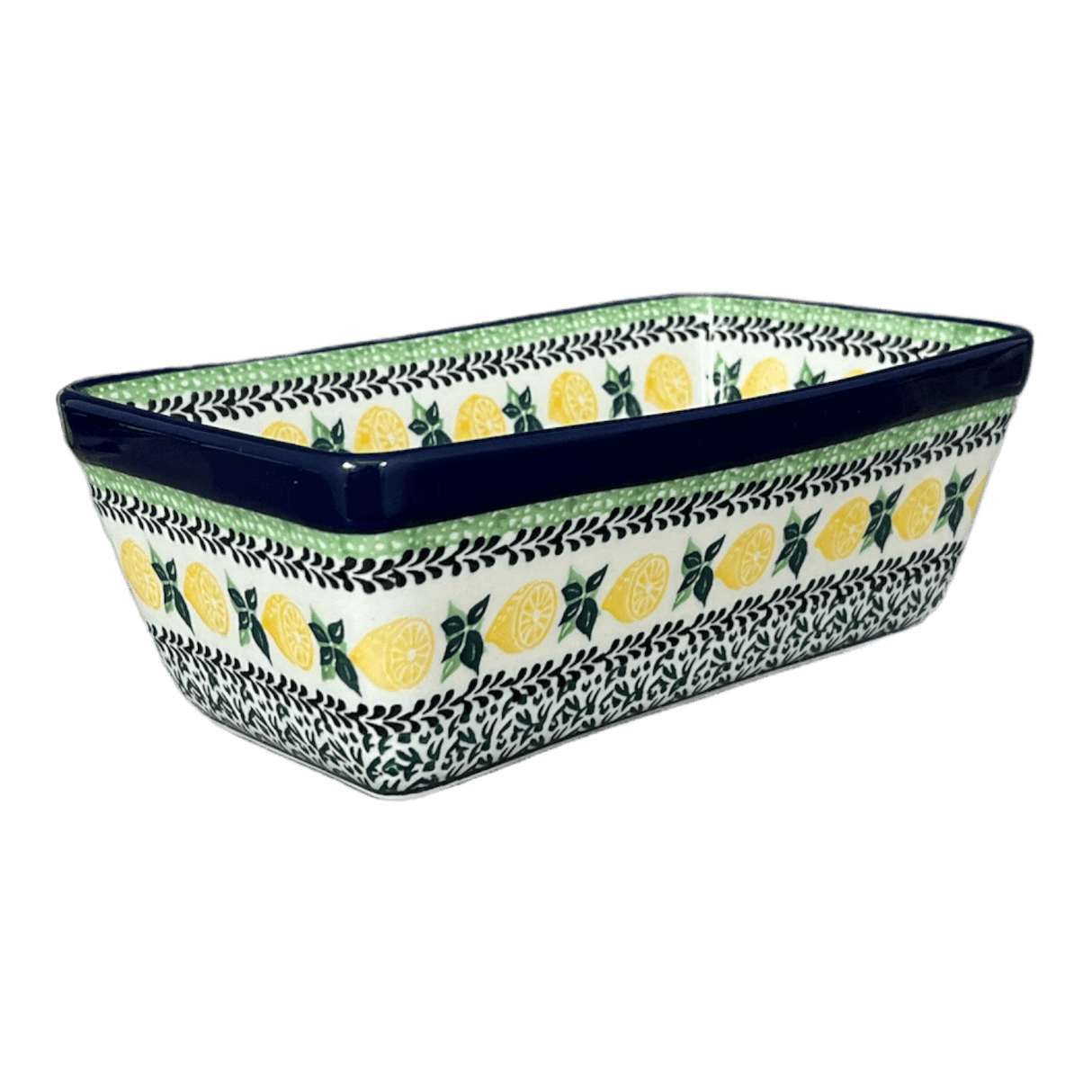 Baker, Bread, Medium, 8" x 5" in "Lemons and Leaves" by Ceramika Artystyczna | A603-2749X