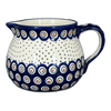 Polish Pottery 1.5 Liter Pitcher (Peacock Dot) | D043U-54K at PolishPotteryOutlet.com