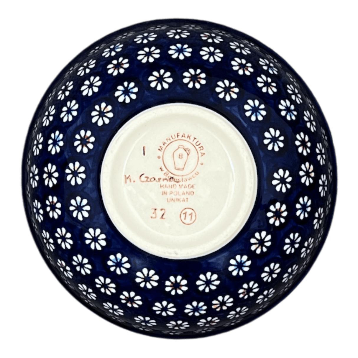 Bowl, Round, 6" in "Blue Floral Medley" by Manufaktura | M089S-MC23