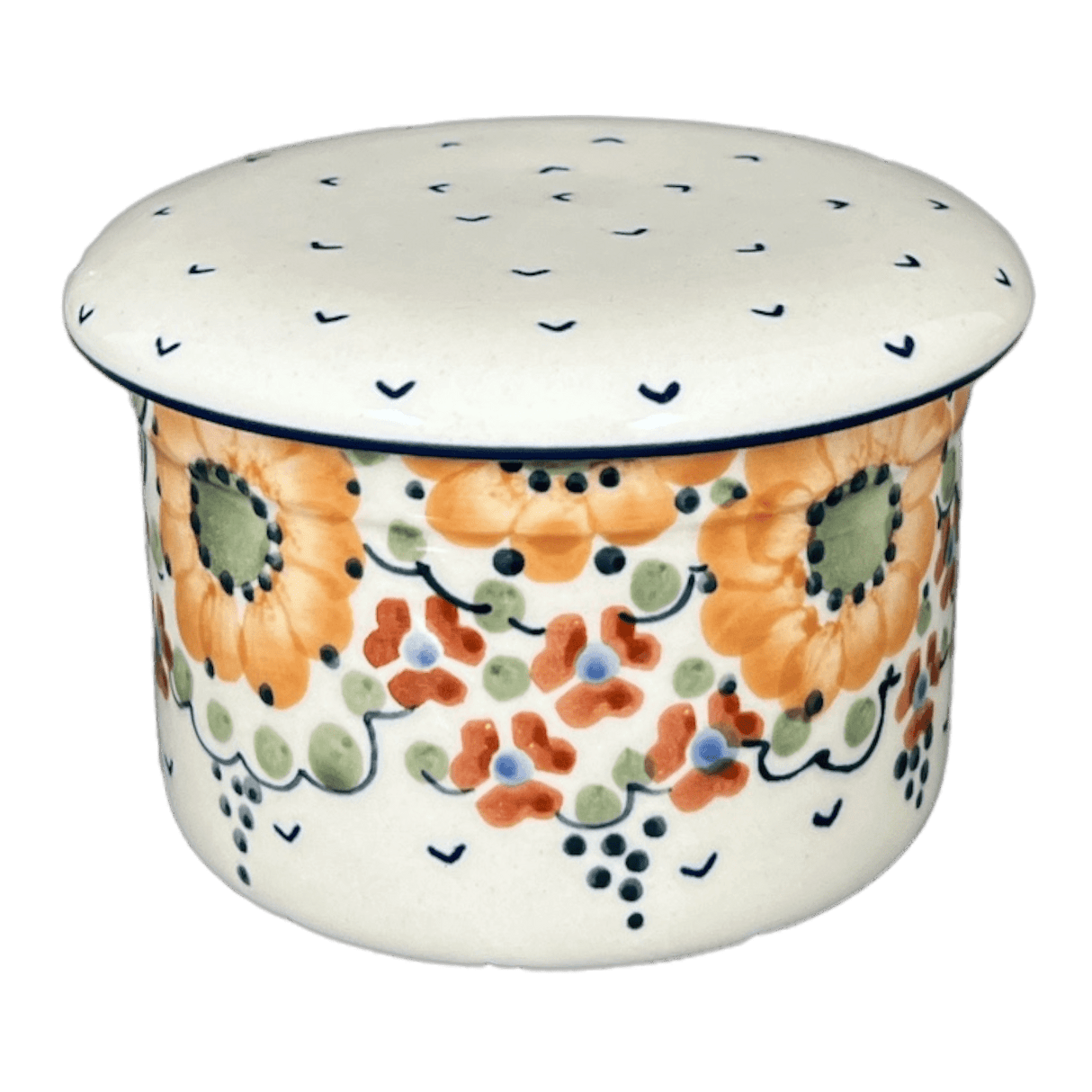 Butter Crock, 4.5" in "Autumn Harvest" by Manufaktura | M136S-LB