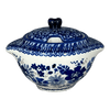 Polish Pottery 3" Sugar Bowl (Blue Life) | C003S-EO39 at PolishPotteryOutlet.com