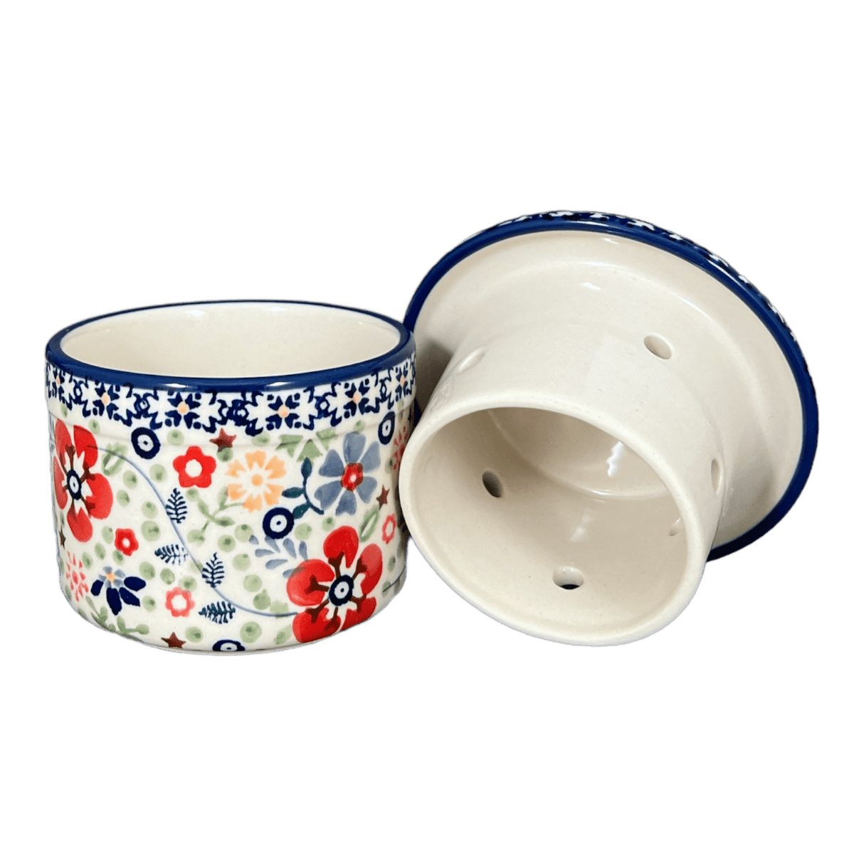 Butter Crock, 4.5" in "Full Bloom" by Manufaktura | M136S-EO34