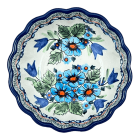 Polish Pottery Zaklady 6" Blossom Bowl (Julie's Garden) | Y1945A-ART165 Additional Image at PolishPotteryOutlet.com