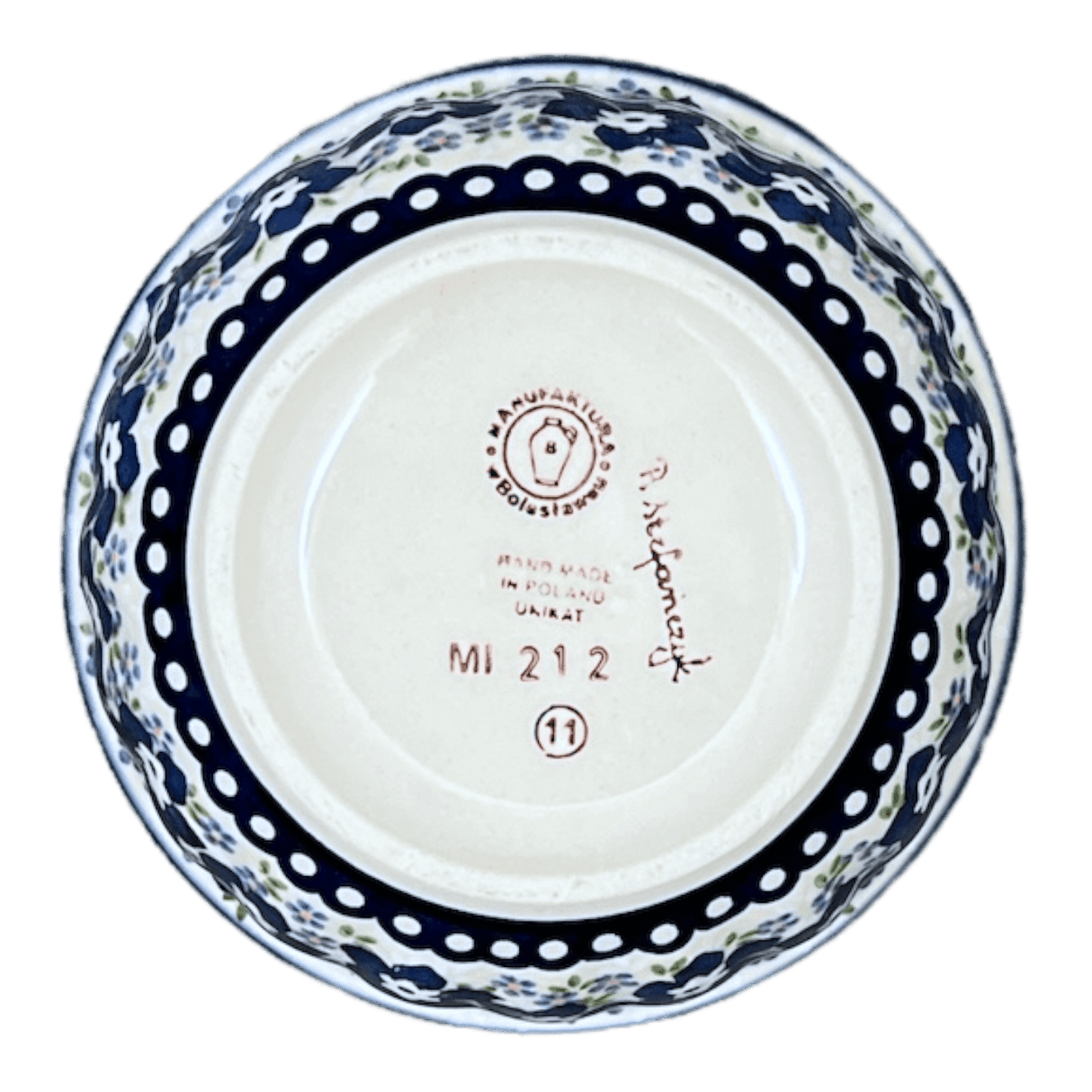Bowl, Round, 5.5" in "Forget Me Not Bouquet" by Manufaktura | M083S-PS28
