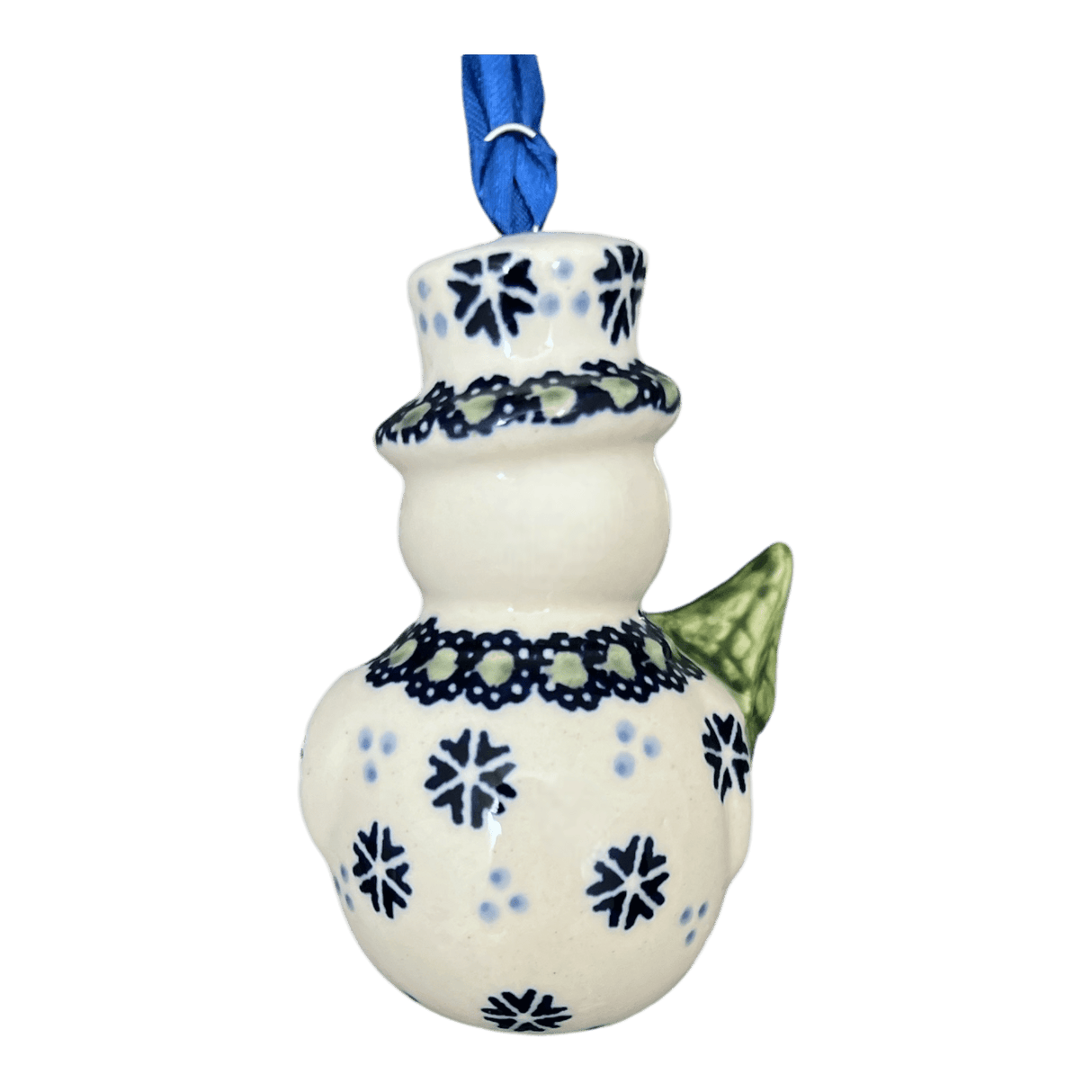 Ornament, Snowman with Tree, 2" in "Snowy Pines" by Manufaktura | K143T-U22