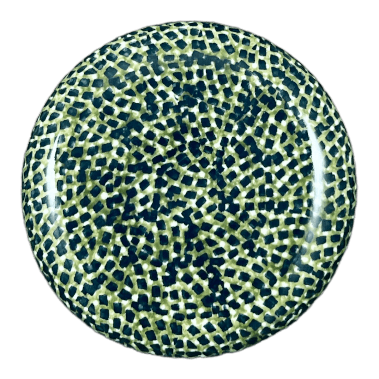 Butter Crock, 4.5" in "Bouncing Blue Blossoms" by Manufaktura | M136U-IM03