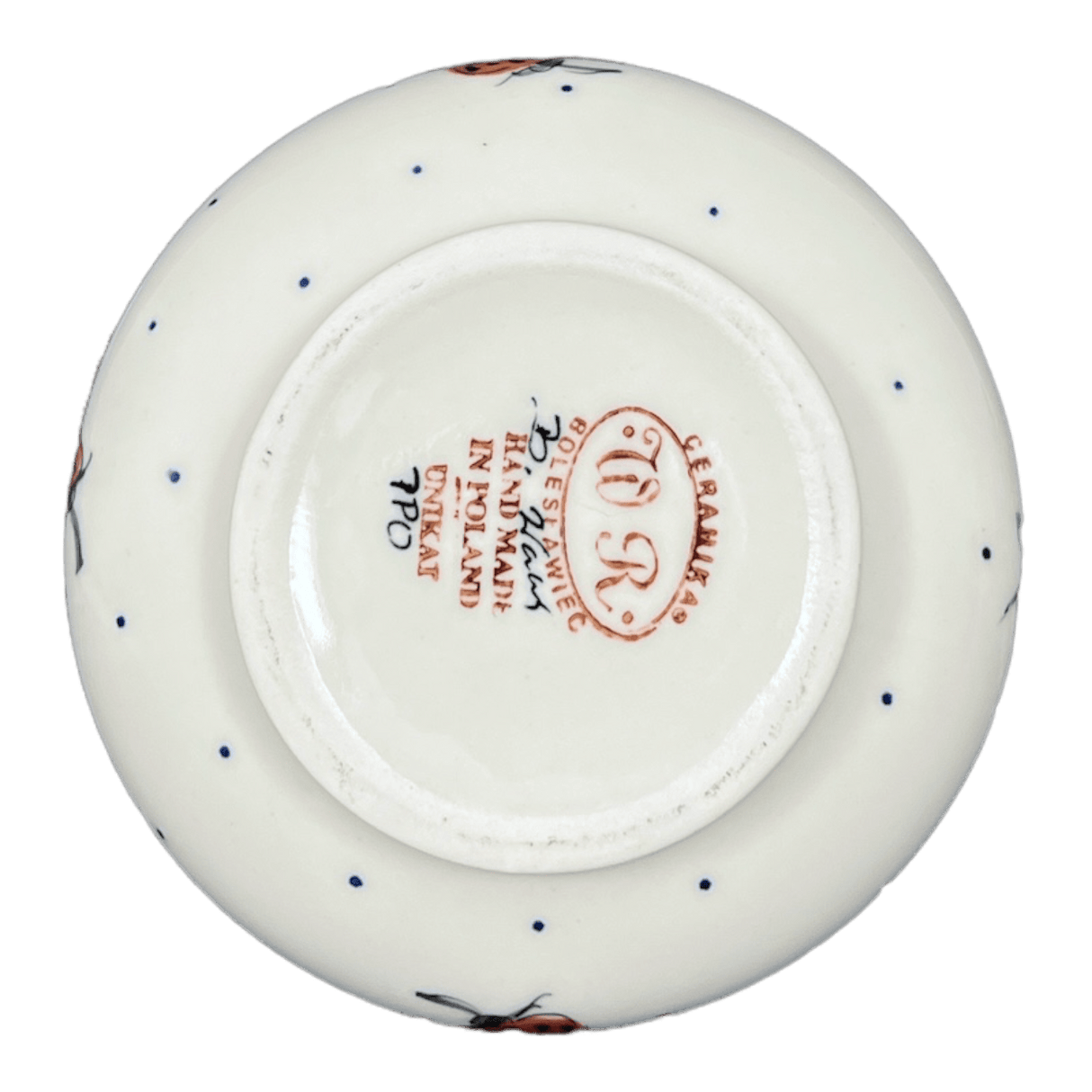 Pitcher, Lotos, 0.8 Liter, WR (WR7E) in "Strawberries & Blossoms" by W.R. Ceramika | WR7E-WR2