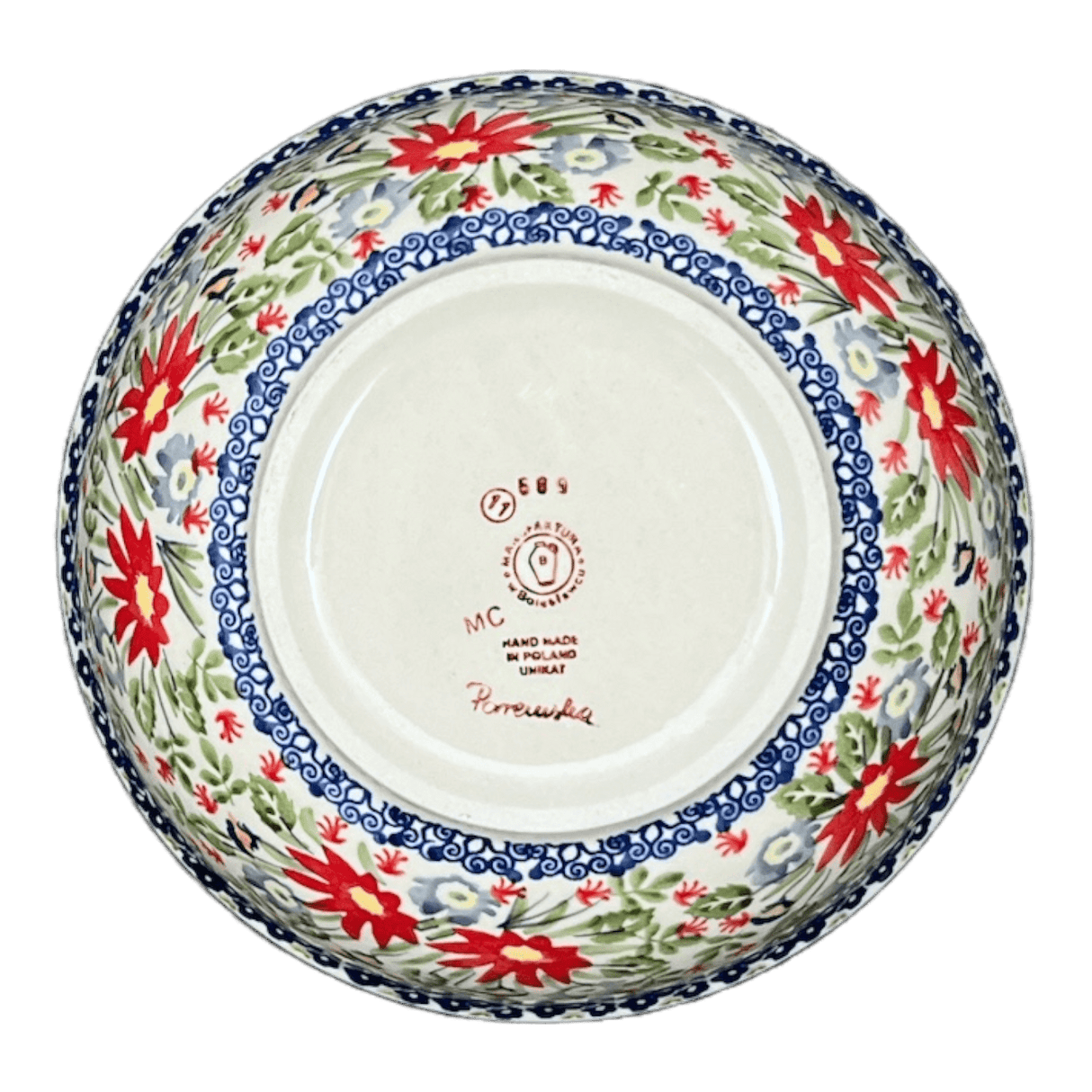 Bowl, Round, 8.5" in "Floral Fantasy" by Manufaktura | M135S-P260