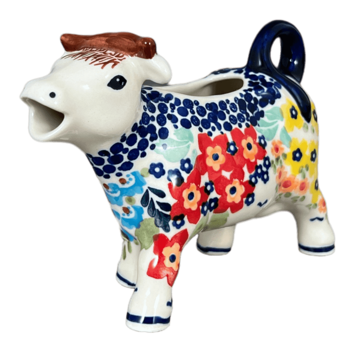 Creamer, Cow, 4 oz in "Brilliant Garden" by Manufaktura | D081S-DPLW