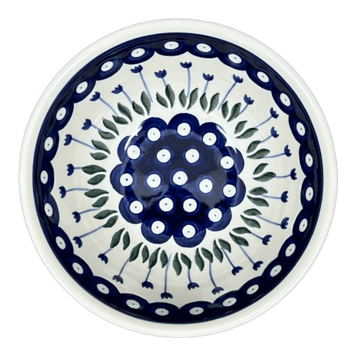 Bowl, Round, Kitchen, 6.75" in "Tulip Dot" by Ceramika Artystyczna | A058-377Z
