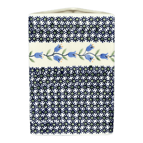 Polish Pottery Triangular Vase (Lily of the Valley) | W027T-ASD Additional Image at PolishPotteryOutlet.com