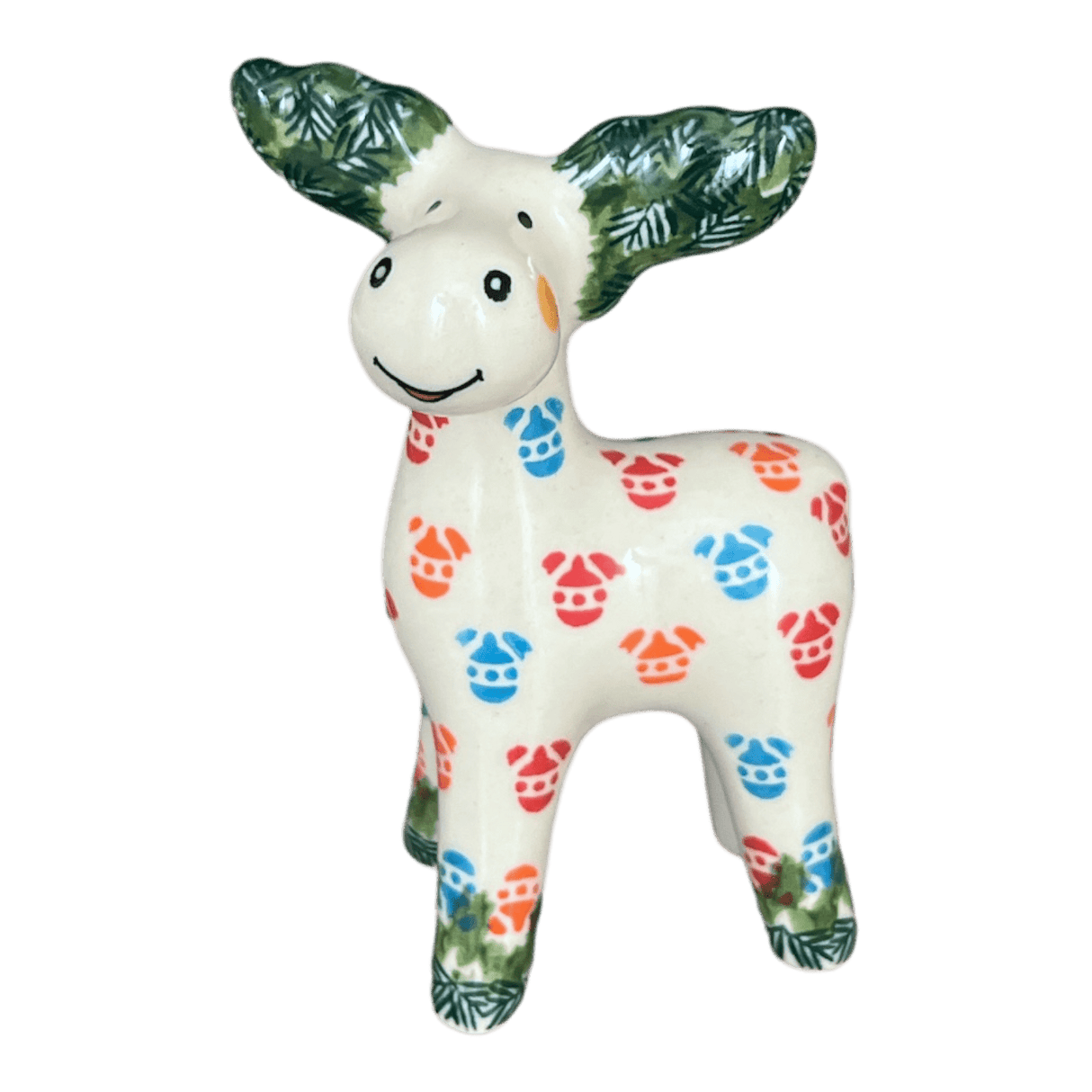 Figurine, Reindeer, 5" in "Colorful Baubles" by Galia | GZW30-PB2