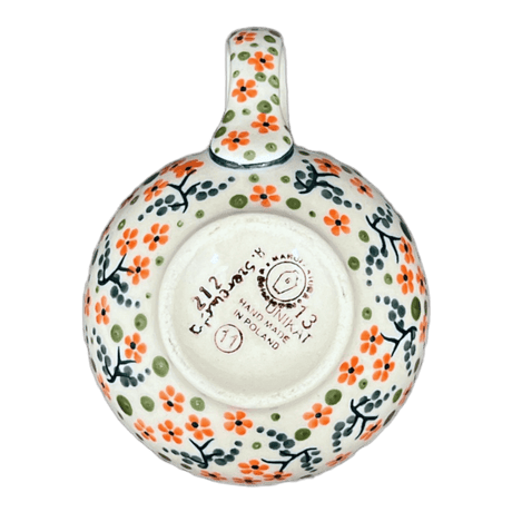 Mug, Belly Mug, 10 oz Medium in "Peach Blossoms" by Manufaktura | K090S-AS46