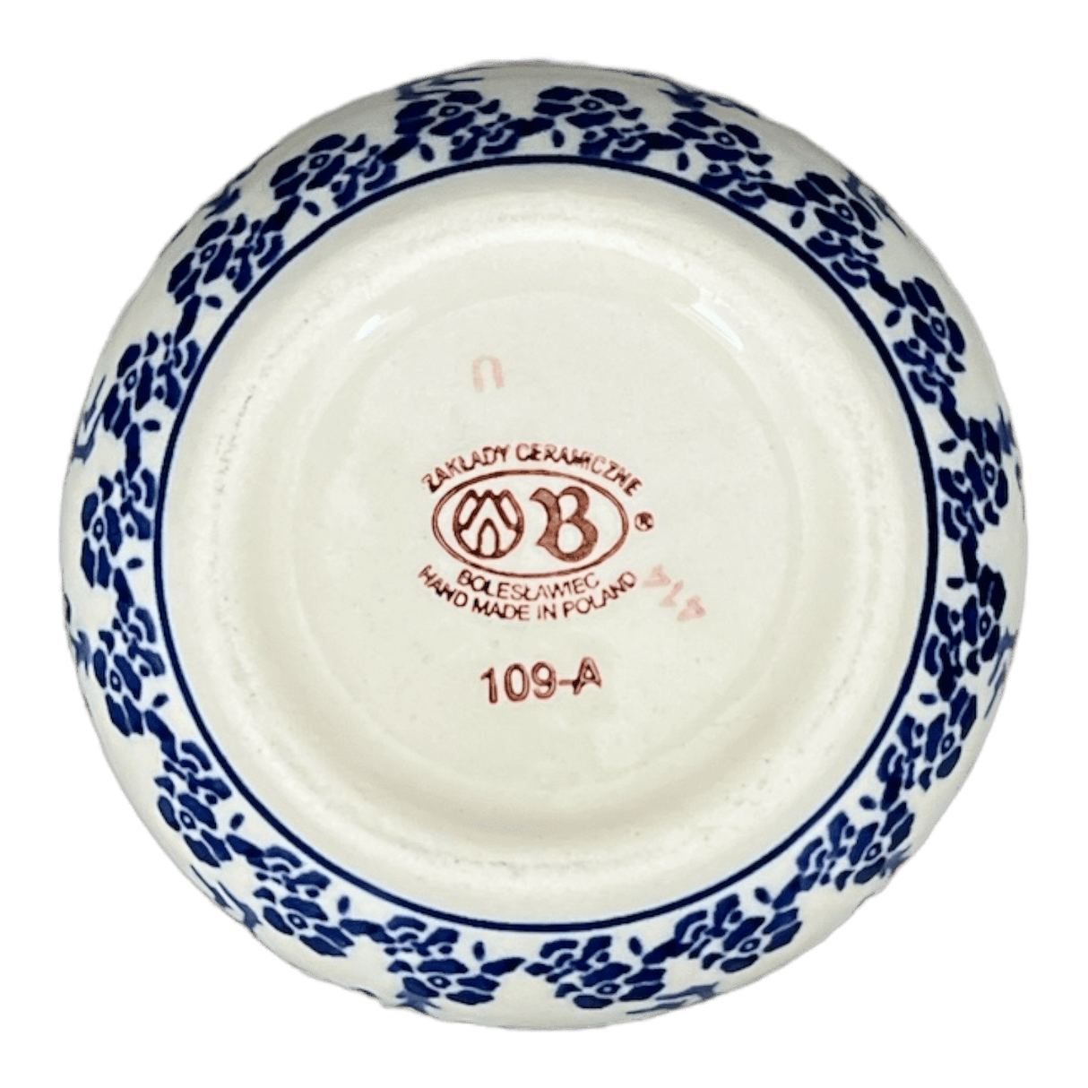 Butter Crock, 4.5" x 3.5" in "Rooster Blues" by Zaklady | Y1512-D1149