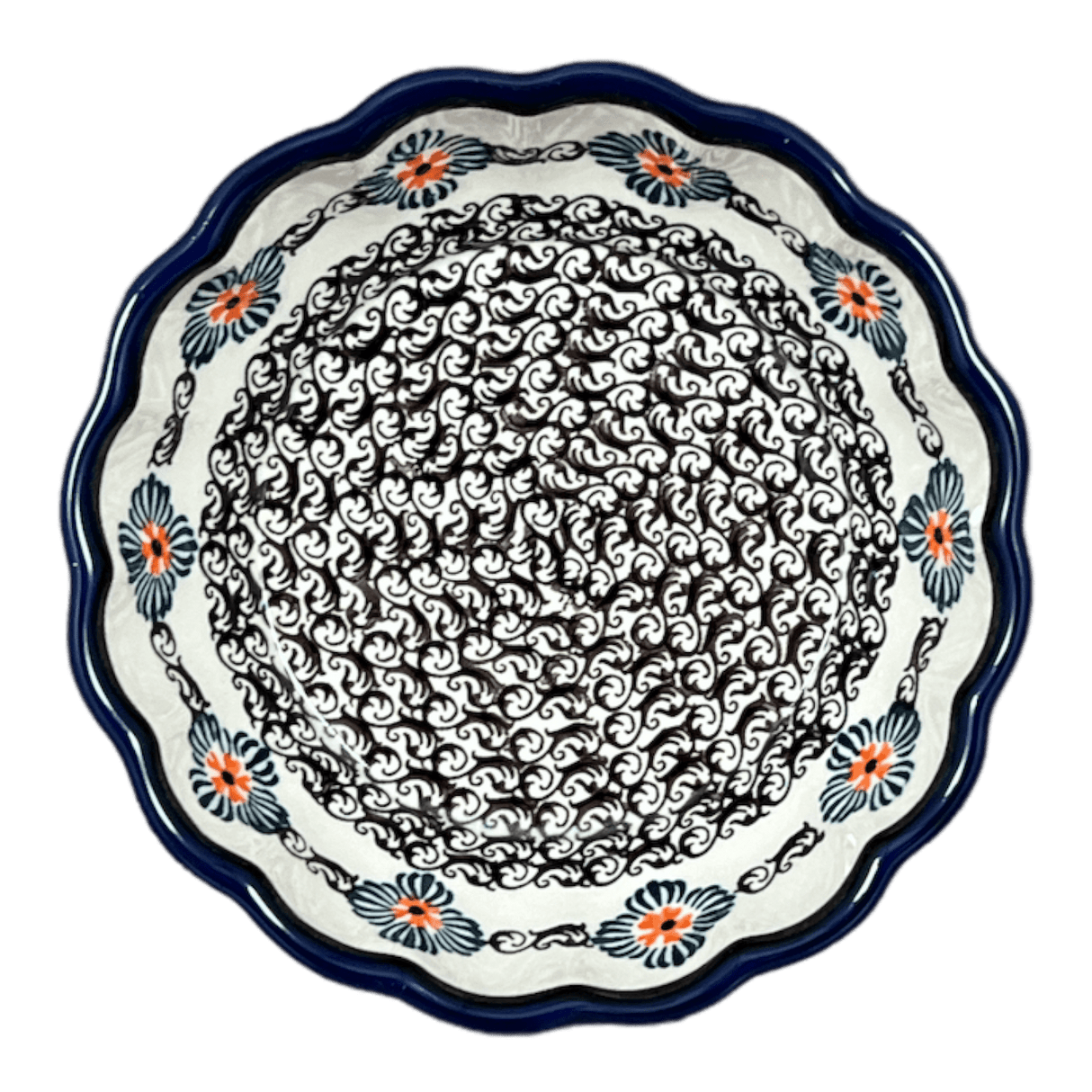 Bowl, Round, Scalloped, 6.25" in "Mesa Verde Midnight" by Zaklady | Y1891A-A1159A