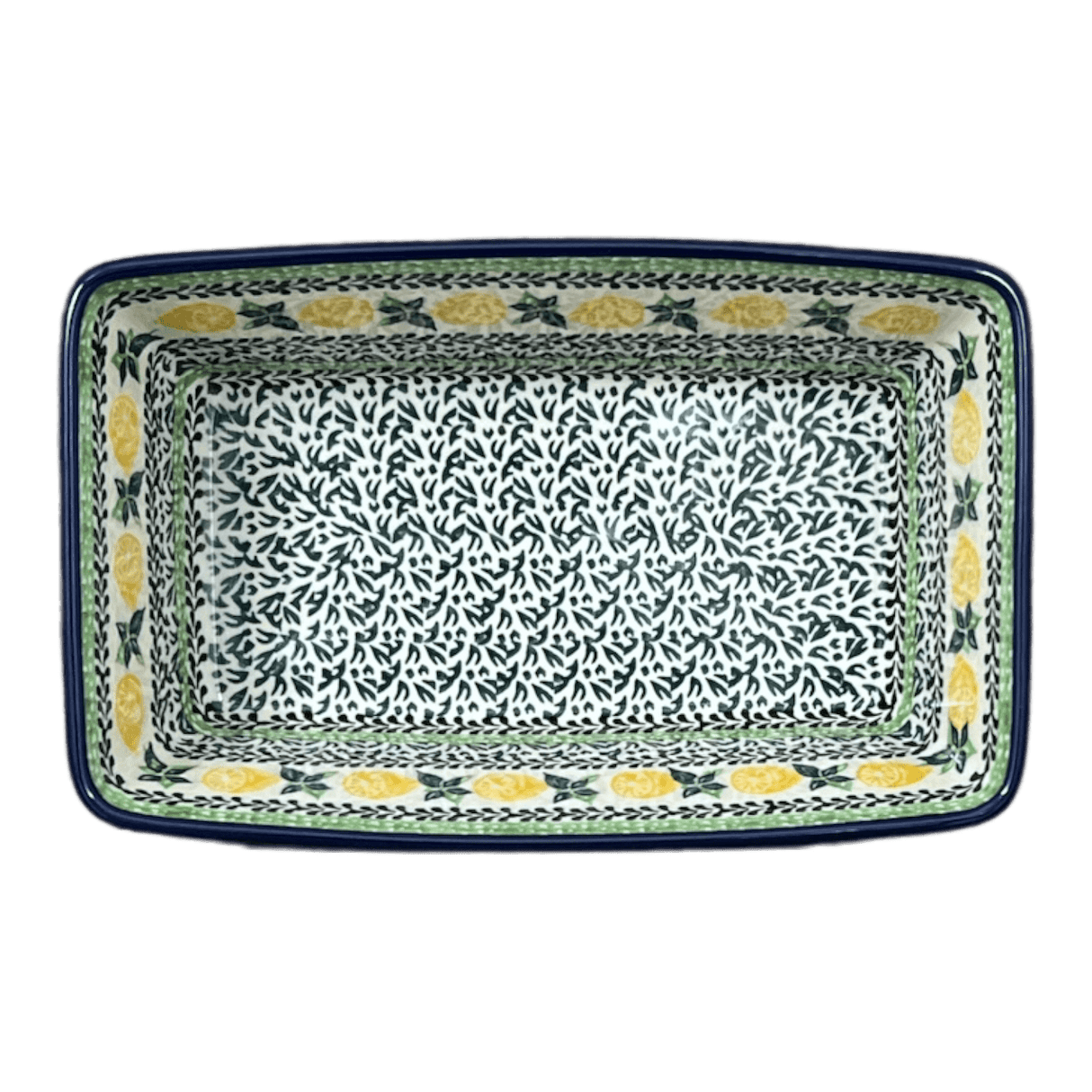 Baker, Bread, Medium, 8" x 5" in "Lemons and Leaves" by Ceramika Artystyczna | A603-2749X