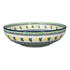 Polish Pottery CA 10.5" Serving Bowl (Lemons and Leaves) | AC36-2749X at PolishPotteryOutlet.com