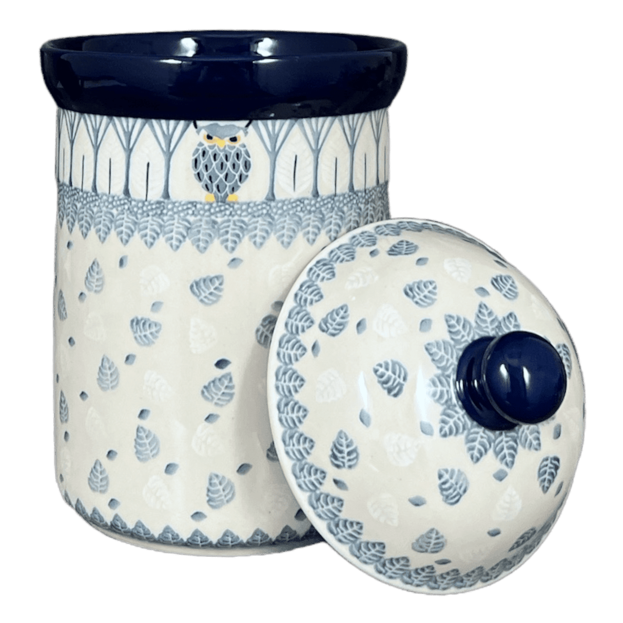 Canister, 1.5 Liter in "Lone Owl" by Ceramika Artystyczna | A493-3326X