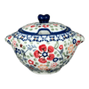 Polish Pottery 3" Sugar Bowl (Full Bloom) | C003S-EO34 at PolishPotteryOutlet.com