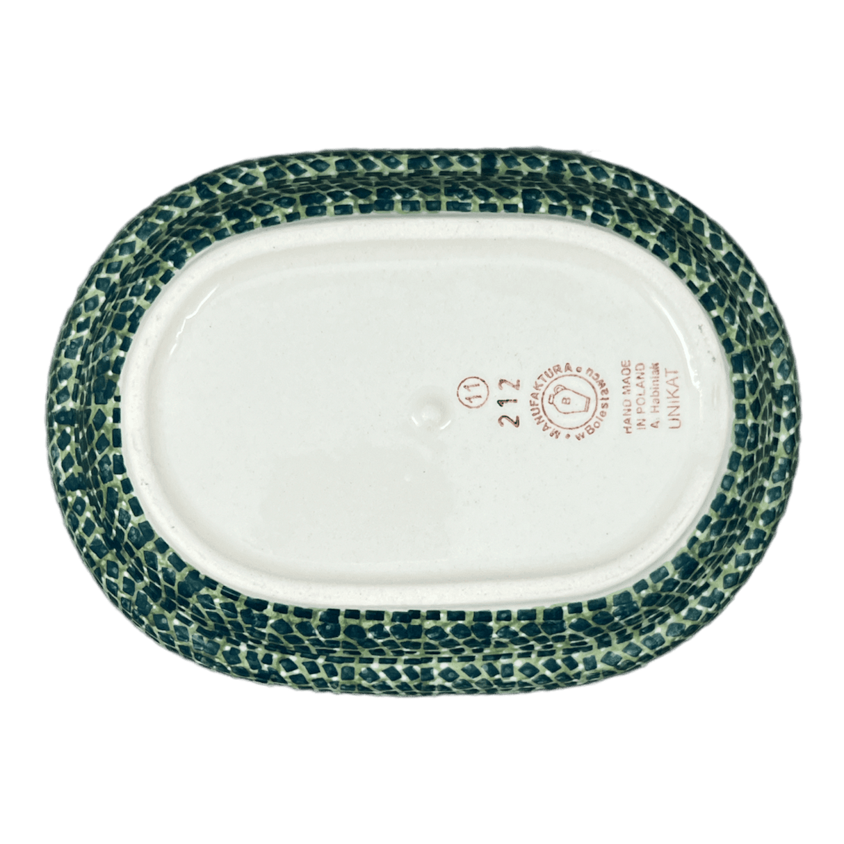 Butter Dish, Fancy, 5" x 7" in "Bouncing Blue Blossoms" by Manufaktura | M077U-IM03