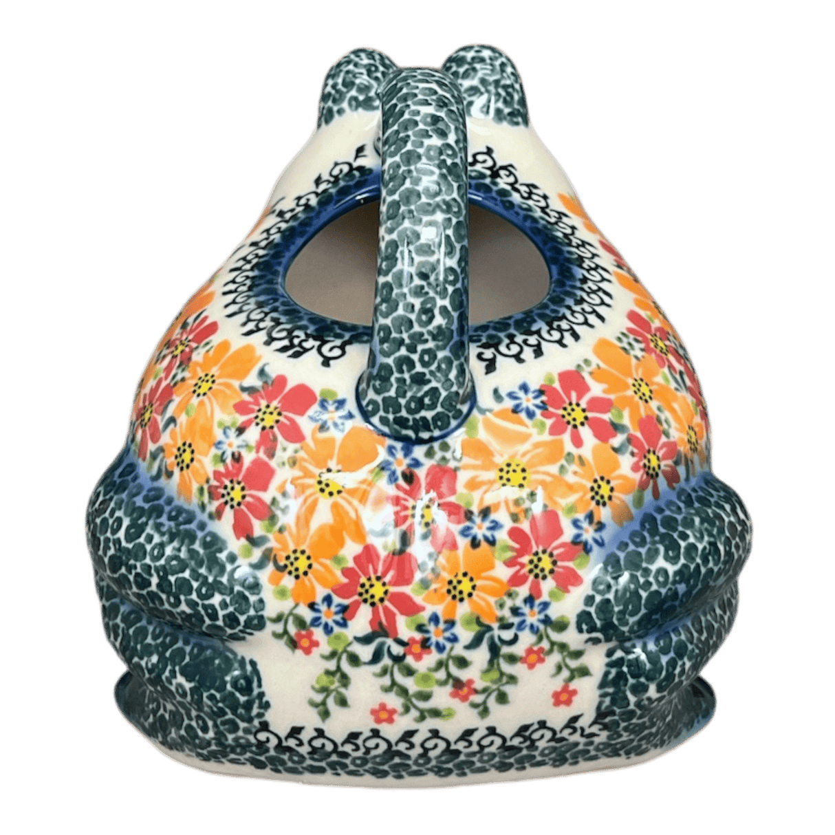 Watering Can, Frog, 40 oz in "Red & Orange Dream" by Galia | GZW23-UHP