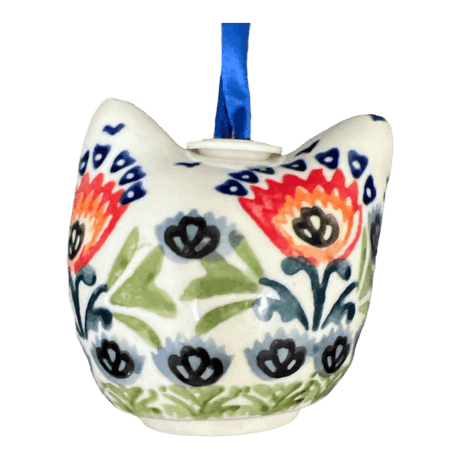 Ornament, Cat Head in "Floral Fans" by Manufaktura | K142S-P314