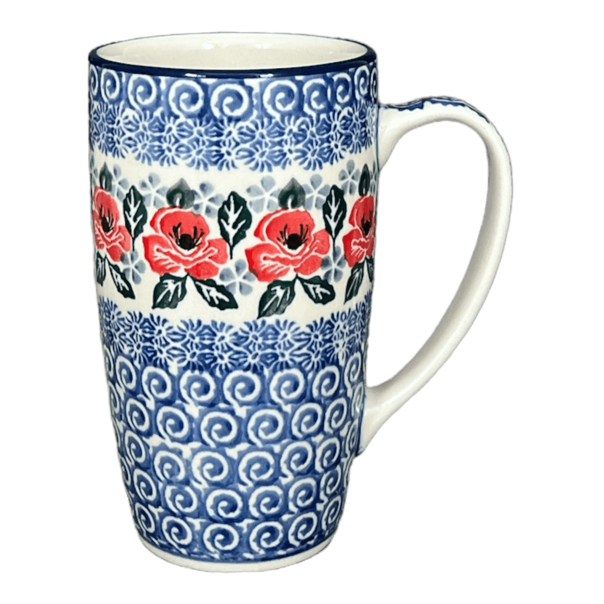 Tall Mug, 14 oz in "Rosie's Garden" by Ceramika Artystyczna | AC52-1490X