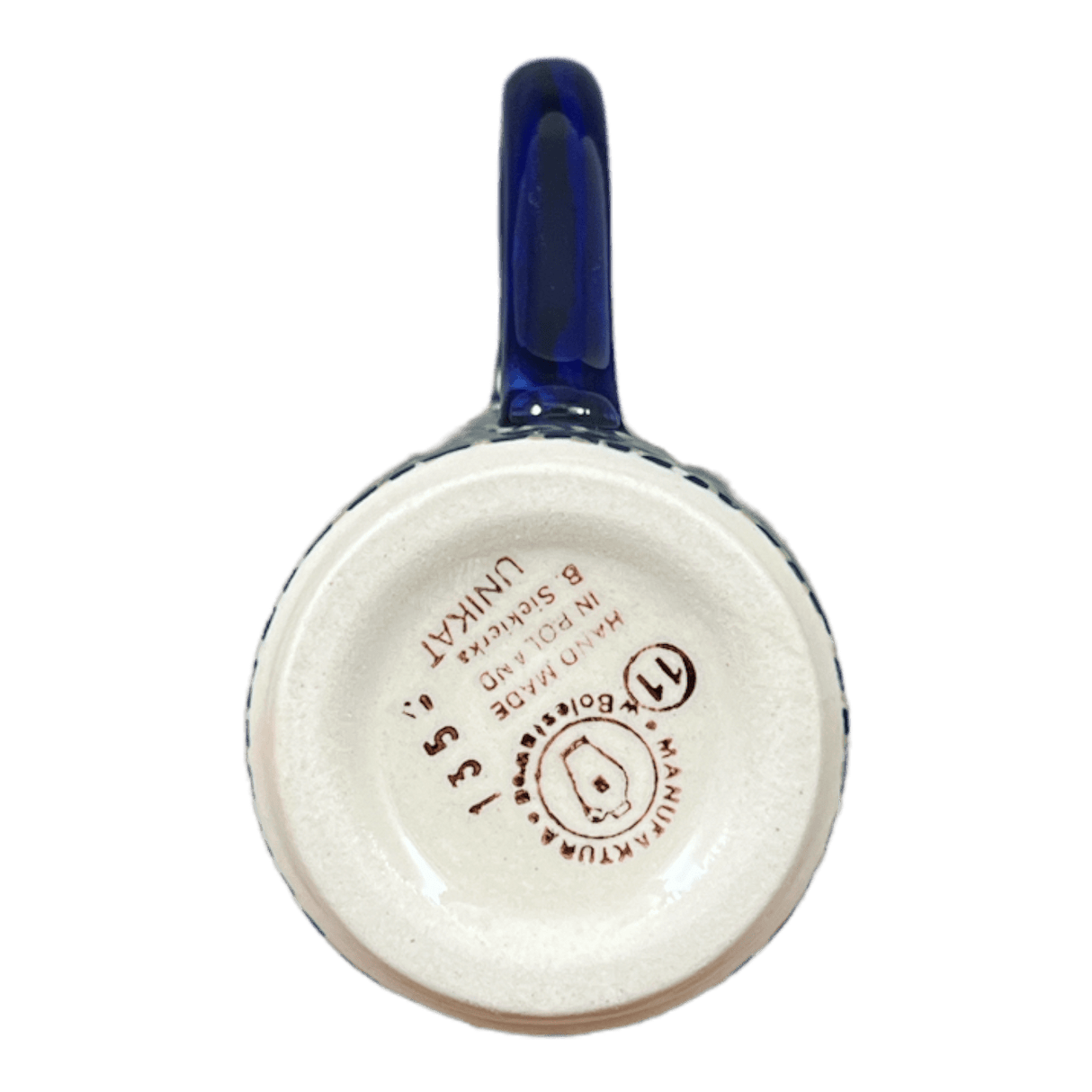 Mug, John's Mug, 12 oz in "Bouncing Blue Blossoms" by Manufaktura | K083U-IM03