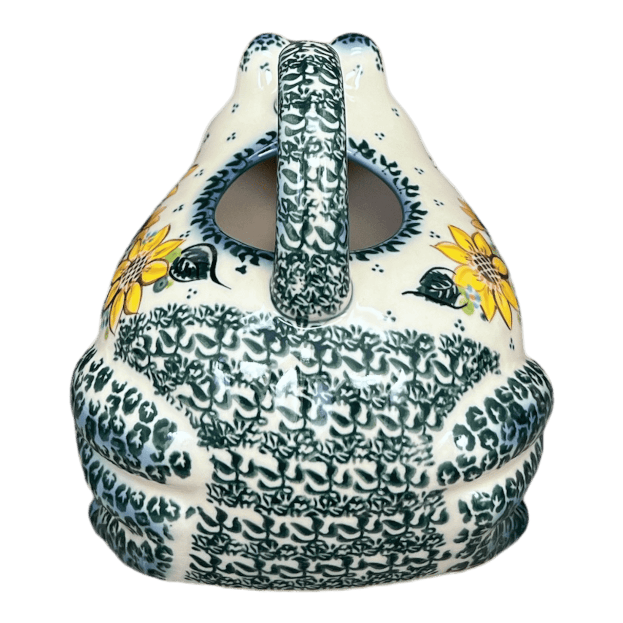 Watering Can, Frog, 40 oz in "Sunflower Party" by Galia | GZW23-ASZ1