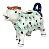 Polish Pottery Cow Creamer (Starry Wreath) | D081T-PZG at PolishPotteryOutlet.com