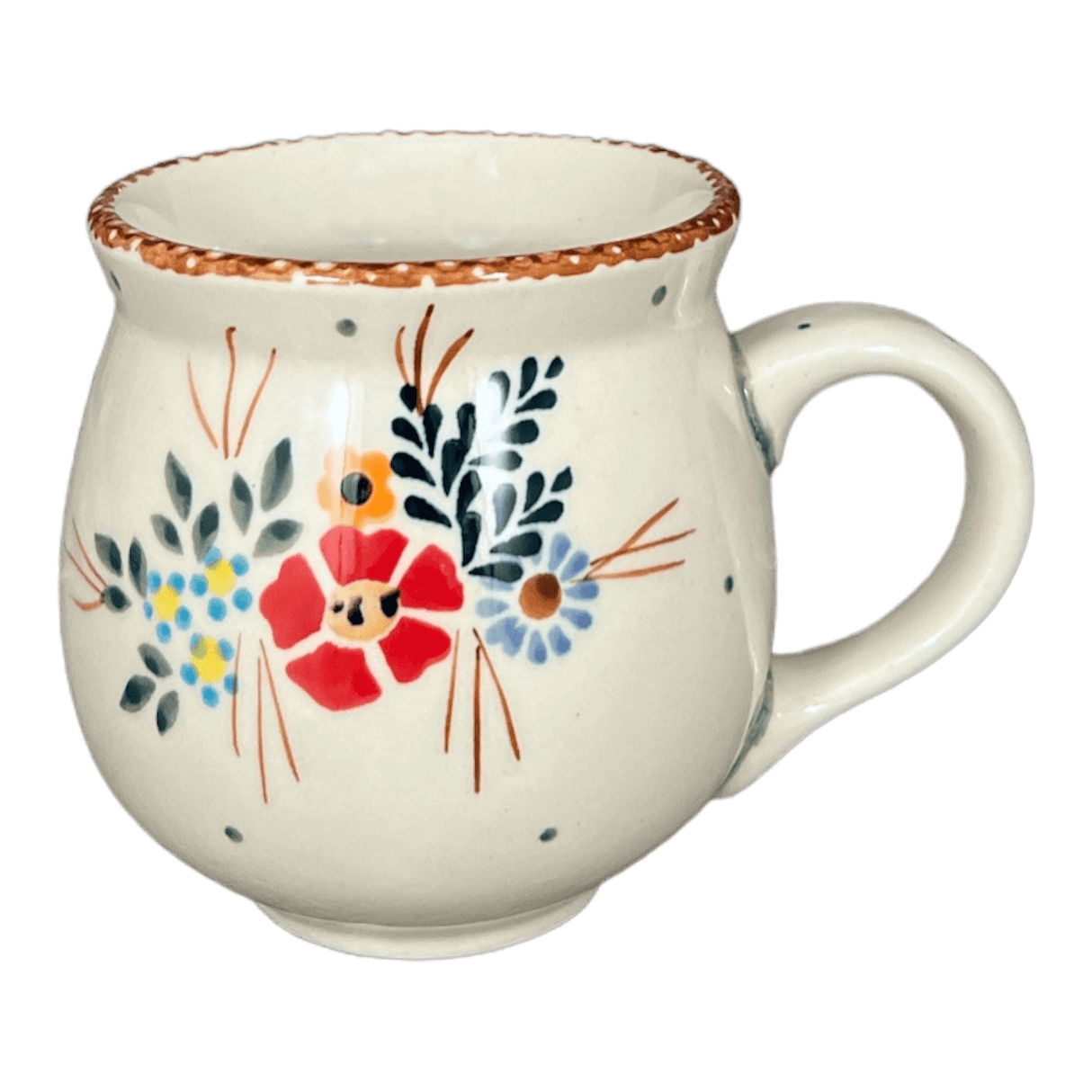Mug, Belly Mug, 10 oz Medium in "Country Pride" by Manufaktura | K090T-GM13