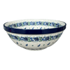 Polish Pottery CA 11" Serving Bowl (Hyacinth in the Wind) | A055-2037X at PolishPotteryOutlet.com