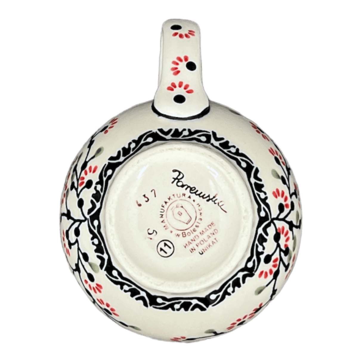 Mug, Belly Mug, 16 oz Large in "Cherry Blossoms" by Manufaktura | K068S-DPGJ