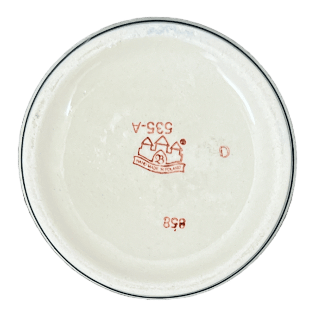 Bowl, Round, Sugar Bowl, 4" in "Orange Wreath" by Zaklady | Y698-DU52
