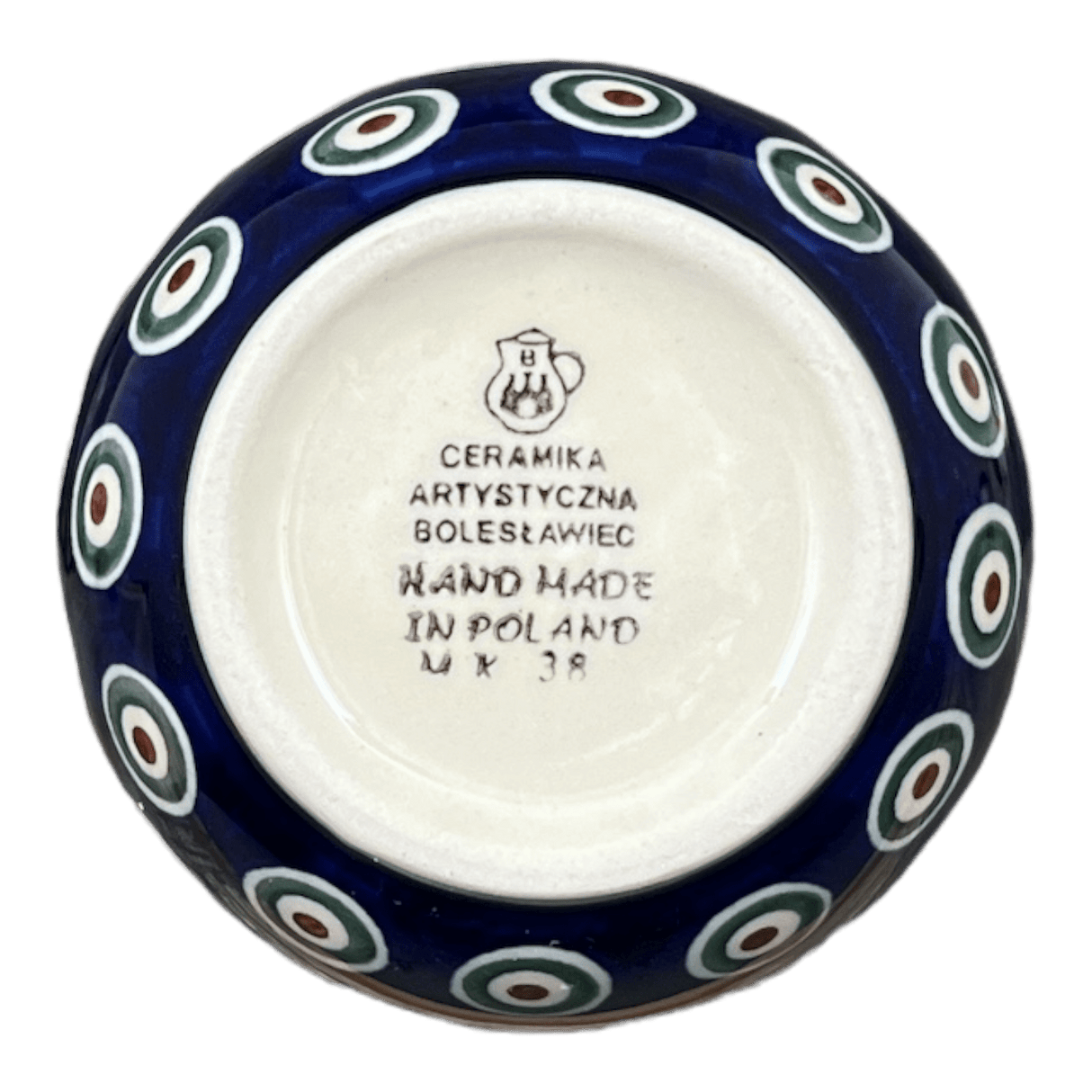 Vase, Round, 4" in "Peacock Pine" by Ceramika Artystyczna | A048-366X