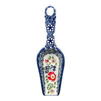 A picture of a Polish Pottery 6" Scoop (Poppy Persuasion) | L018S-P265 as shown at PolishPotteryOutlet.com/products/6-scoop-poppy-persuasion-l018s-p265