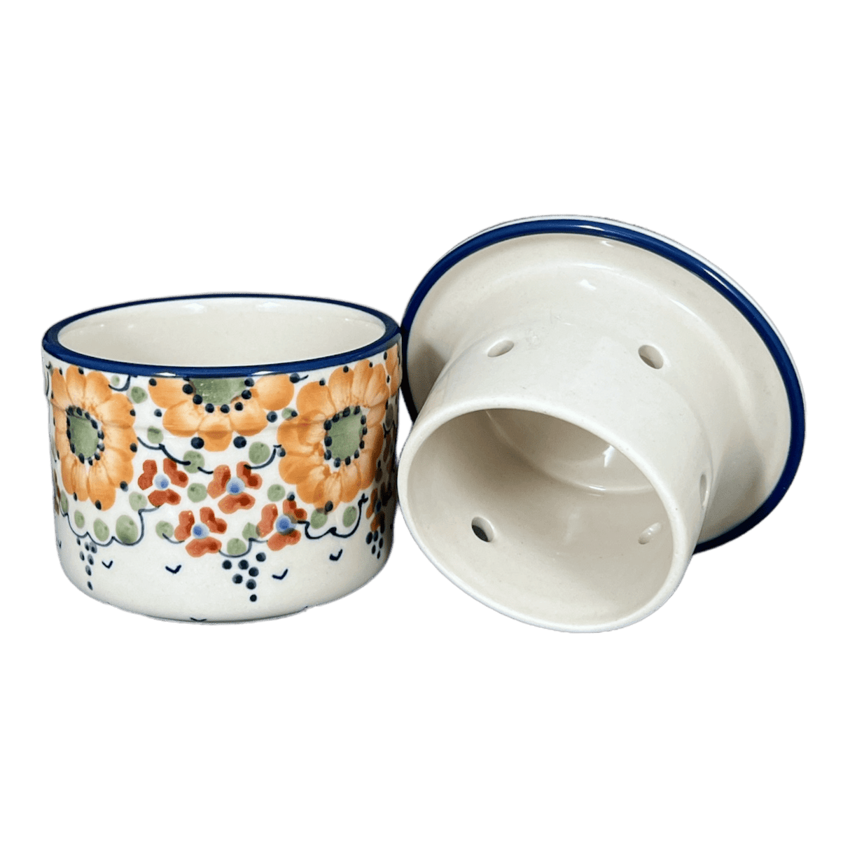 Butter Crock, 4.5" in "Autumn Harvest" by Manufaktura | M136S-LB