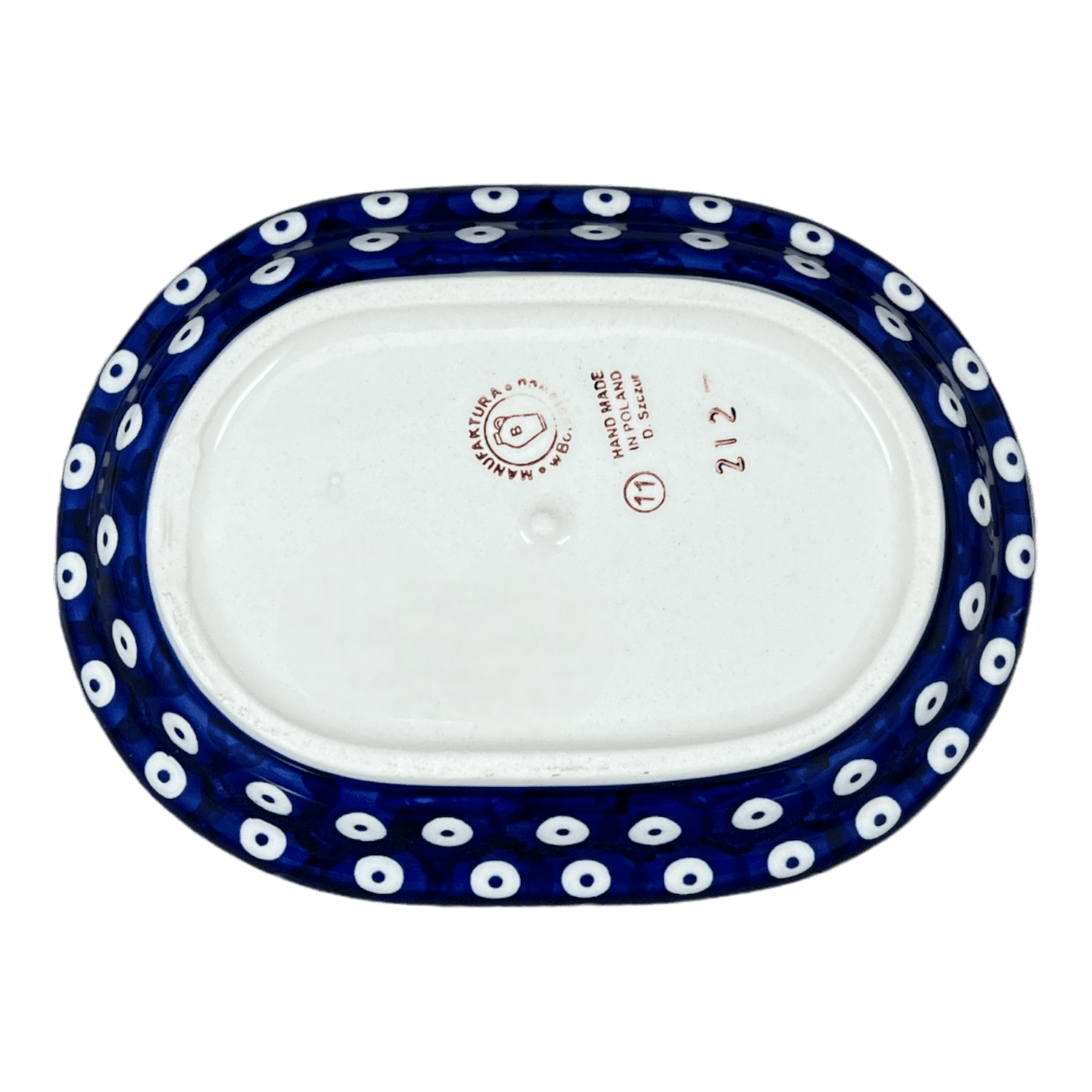Butter Dish, Fancy, 5" x 7" in "Cherry Dot" by Manufaktura | M077T-70WI