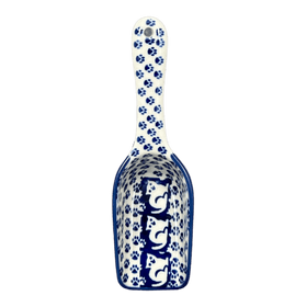 Polish Pottery 7" Scoop (Kitty Cat Path) | L004T-KOT6 Additional Image at PolishPotteryOutlet.com