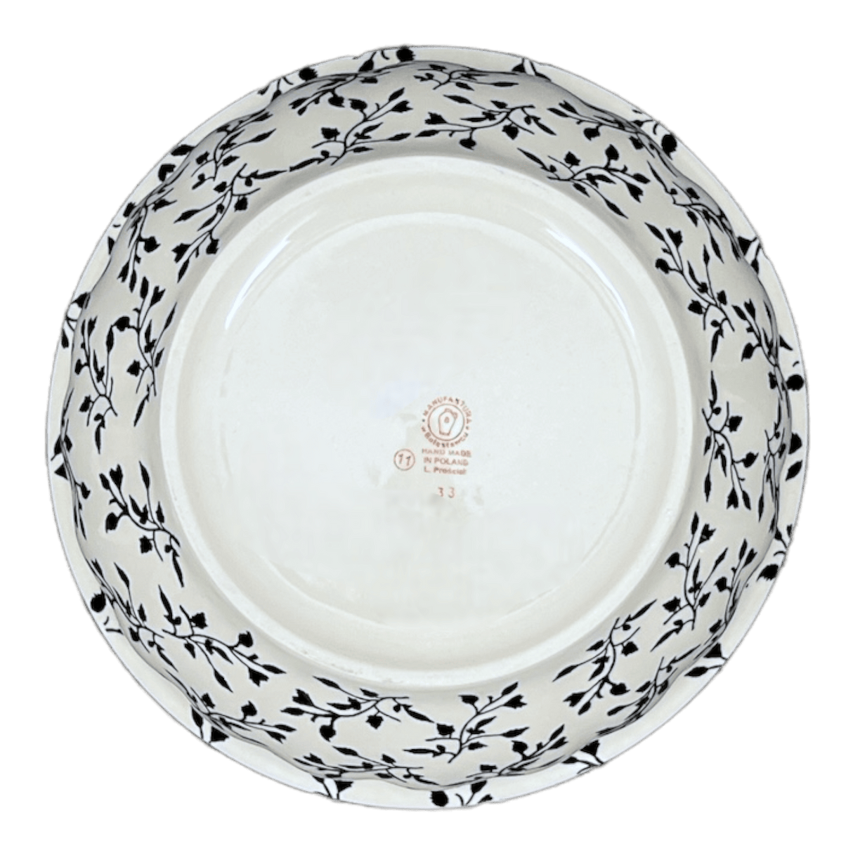 Bowl, Round, 11" in "Black Spray" by Manufaktura | M087T-LISC