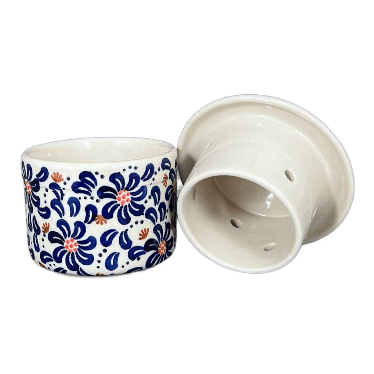 Butter Crock, 4.5" in "Floral Fireworks" by Manufaktura | M136U-BSAS