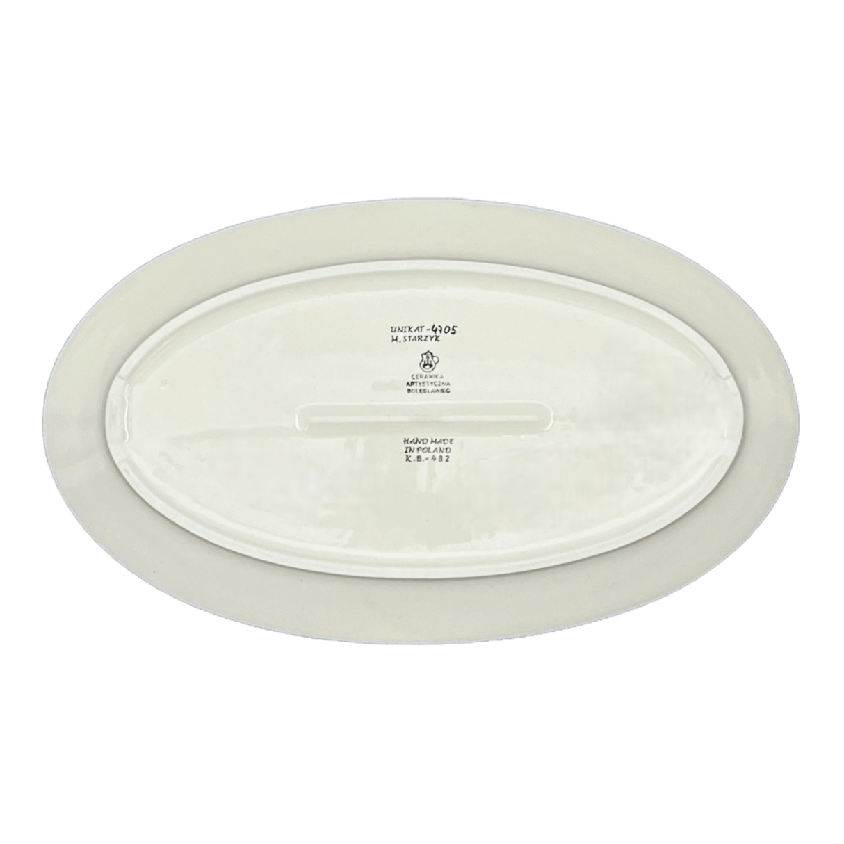 Platter, Oval, 14.75" x 8.5" in "Tropical Love" by Ceramika Artystyczna | A205-U4705