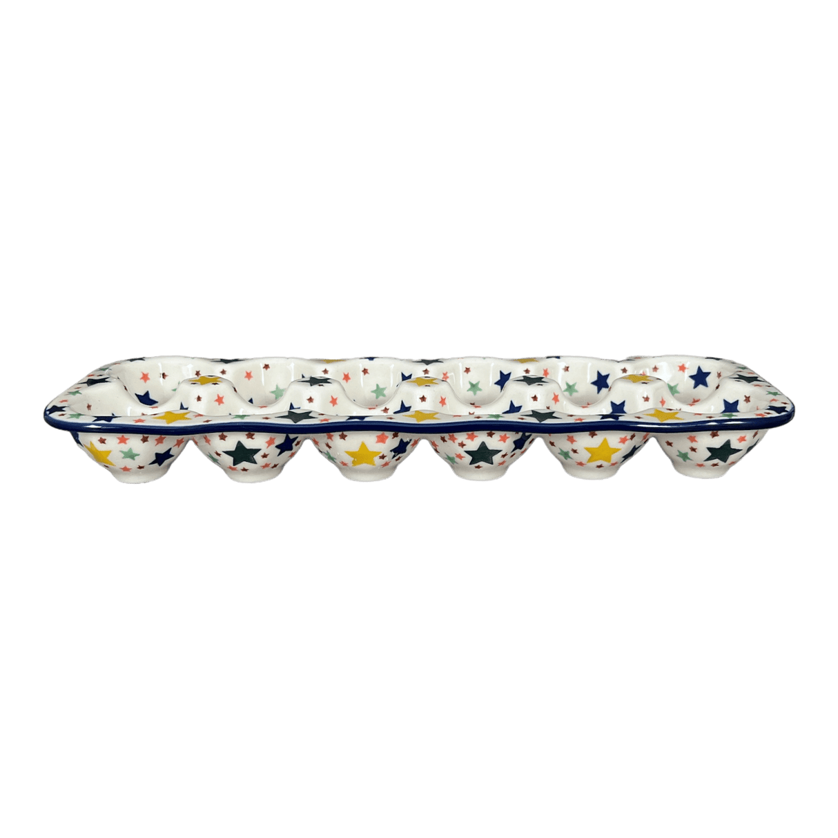 Egg Carton, 13.25" x 5" in "Star Shower" by Ceramika Artystyczna | AC28-359X