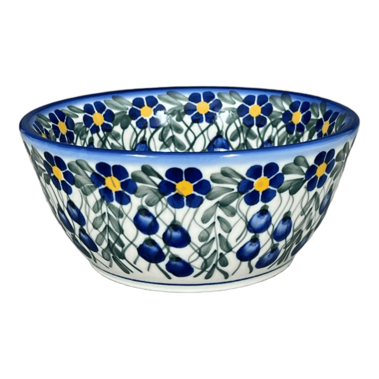 Bowl, Round, 6", WR (WR12B) in "Modern Blue Cascade" by W.R. Ceramika | WR12B-GP1