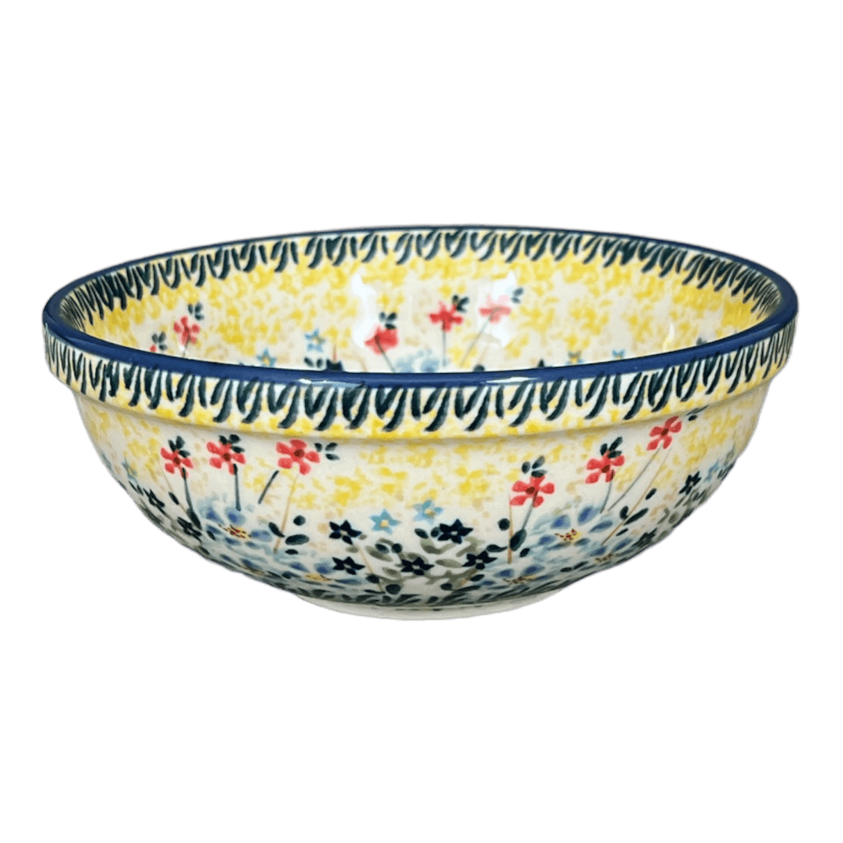 Bowl, Round, 6" in "Sunny Bouquet" by Manufaktura | M089S-JZ40