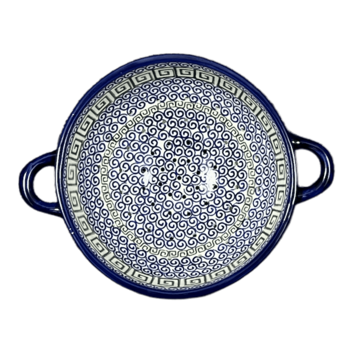 Bowl, Round, Colander/Berry, 7.75", WR (WR62A) in "Greek Columns" by W.R. Ceramika | WR62A-NP20